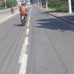 Lambança nas pinturas de faixas em Guarapari vai parar no Ministério Público